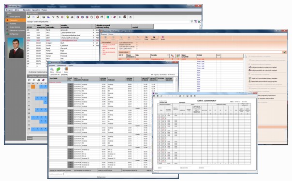 Program rejestracji czasu pracy RcpAccessNet+ dla Windows